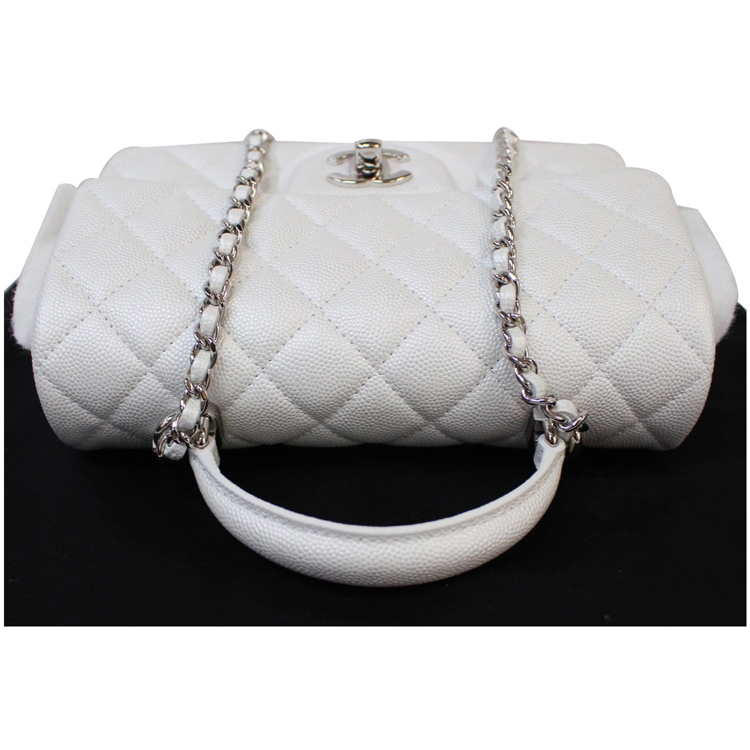 CHANEL CLASSIC FLAP BAG CAVIAR JUMBO WHITE SINGLE LEATHER SILVER HARDWARE  SHW / LAMBSKIN MEDIUM SMALL MINI, Women's Fashion, Bags & Wallets, Shoulder  Bags on Carousell