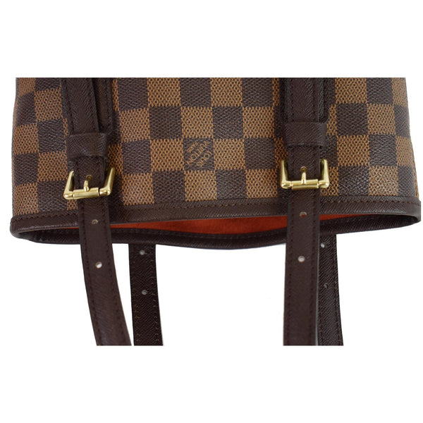 LOUIS VUITTON Marais Bucket Damier Ebene Shoulder Bag Brown