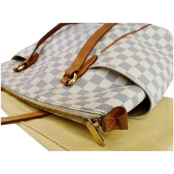 Louis Vuitton Totally MM Damier Azur Shoulder Bag Women - white