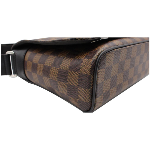 LOUIS VUITTON District PM Damier Ebene Canvas Messenger Bag Brown