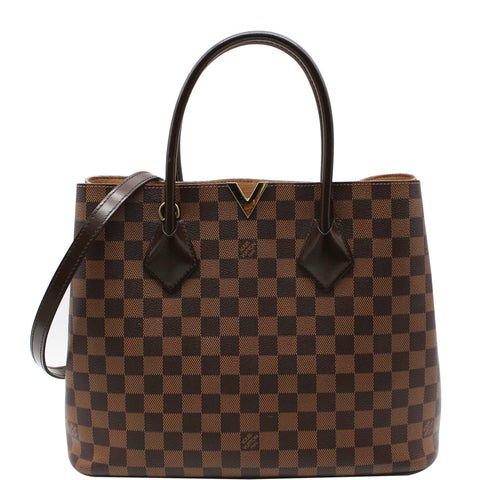 LOUIS VUITTON Kensington Damier Ebene Shoulder Bag Brown