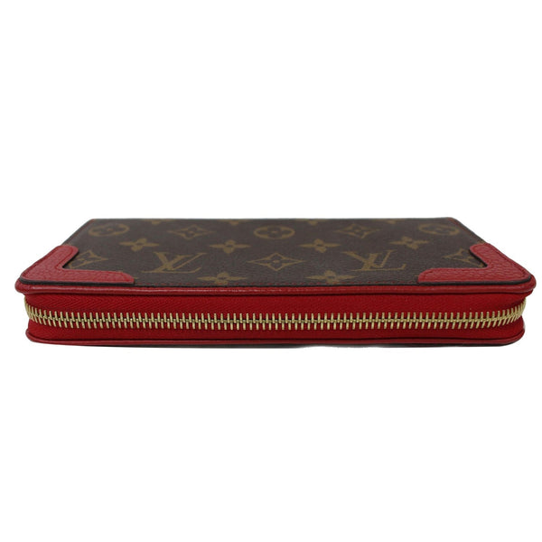 LOUIS VUITTON Retiro Monogram Canvas Zippy Wallet Cerise Red