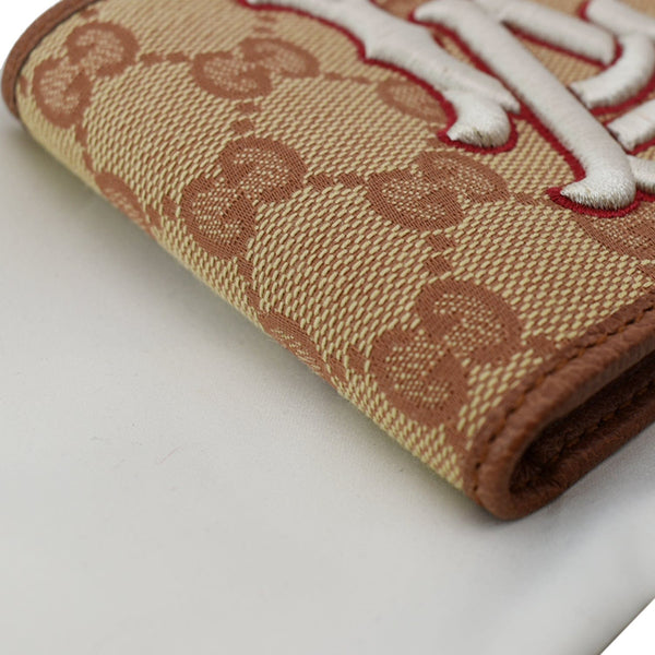 GUCCI GG LA Angels Patch Bi-fold Wallet Beige 547787