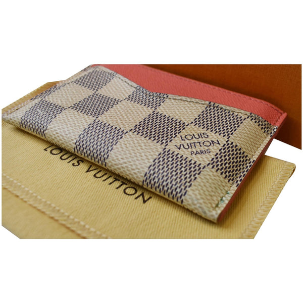 Louis Vuitton Damier Azur Card Holder White For Women -for sale