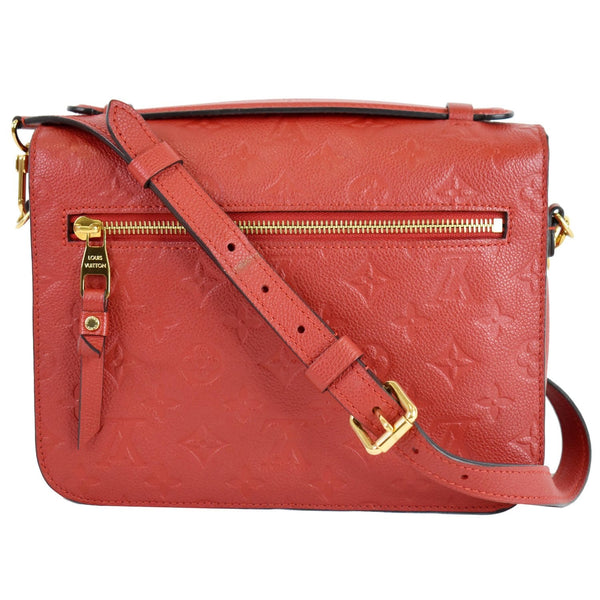 LOUIS VUITTON Metis Pochette Empreinte Leather Crossbody Bag Red