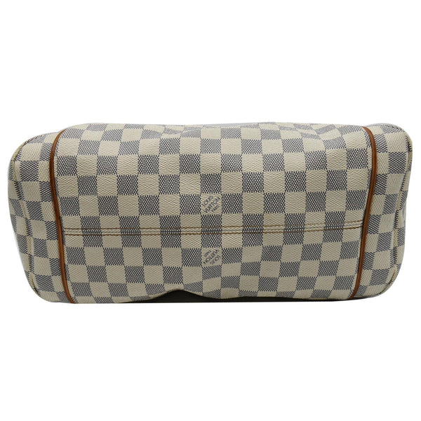 LOUIS VUITTON Totally MM Damier Azur Shoulder Bag White