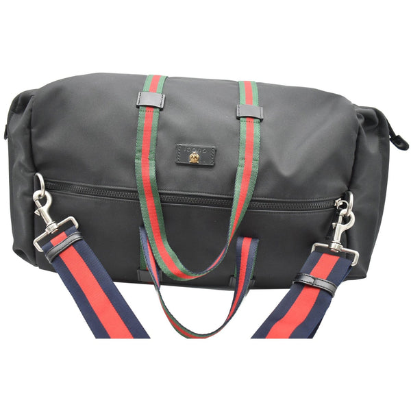 GUCCI Techno Canvas Duffle Travel Bag Black 450983