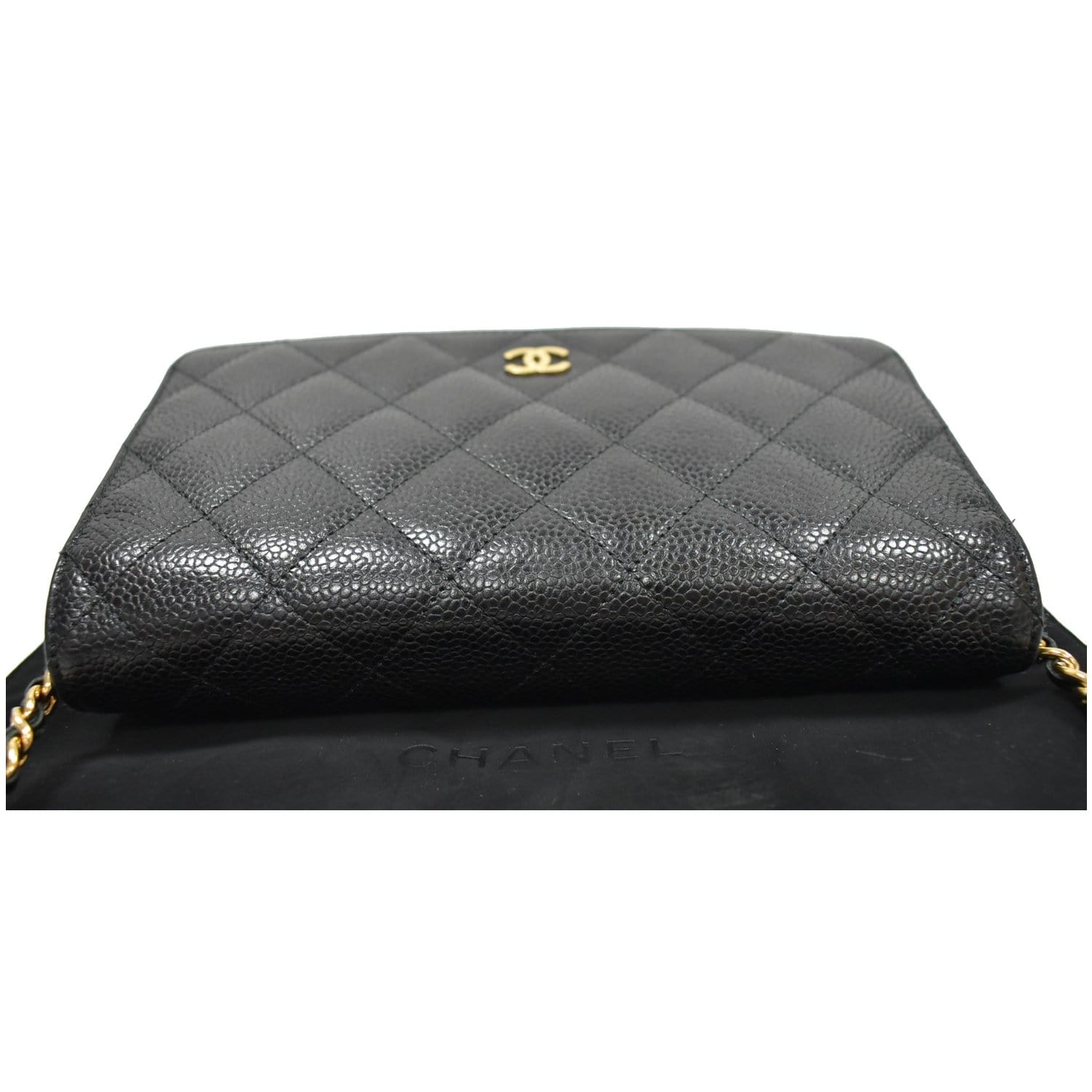 AUTH CHANEL MINI Clutch Chain Classic Bag CAVIAR Black Phw WOC 20B Card  Wallet $1,899.00 - PicClick