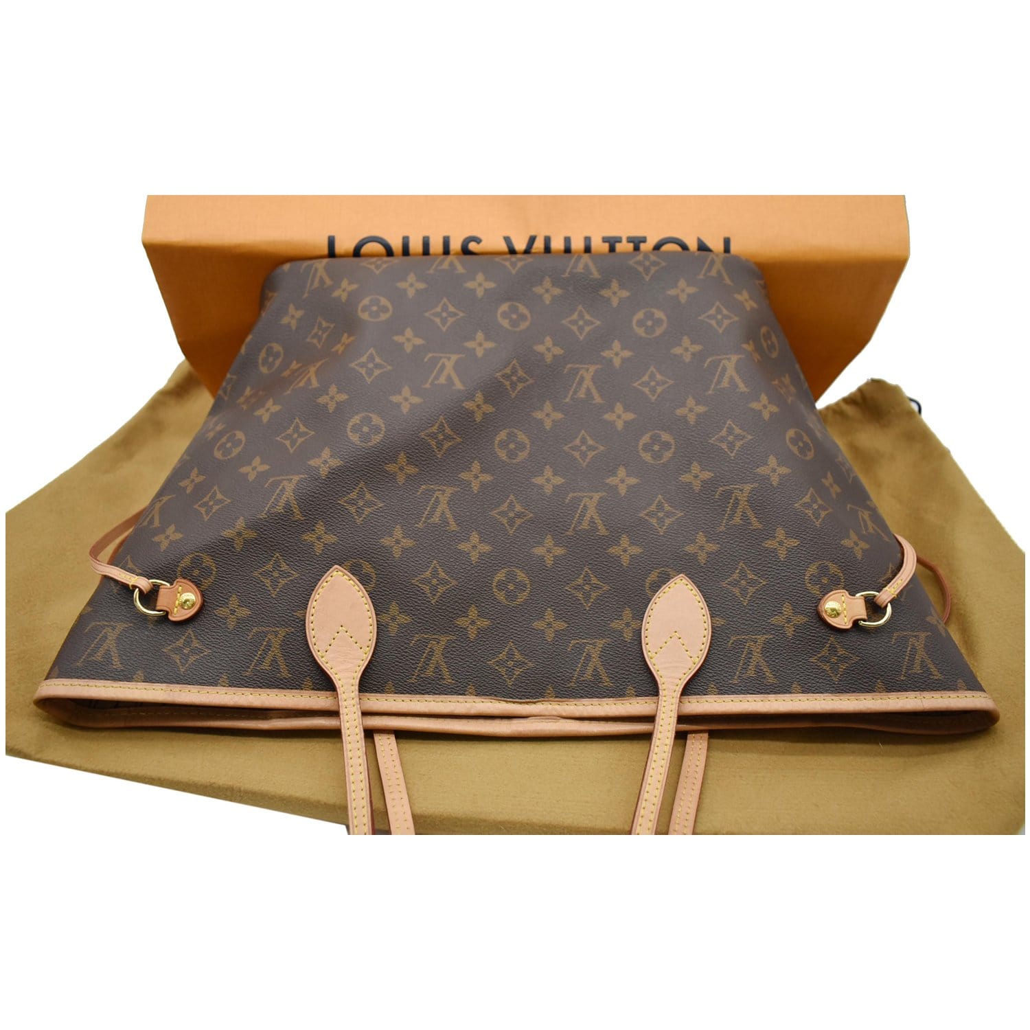 Louis Vuitton Limited Edition Marron/Orange Catogram Canvas Neverfull MM NM  Bag w/o Accessories Pochette - Yoogi's Closet