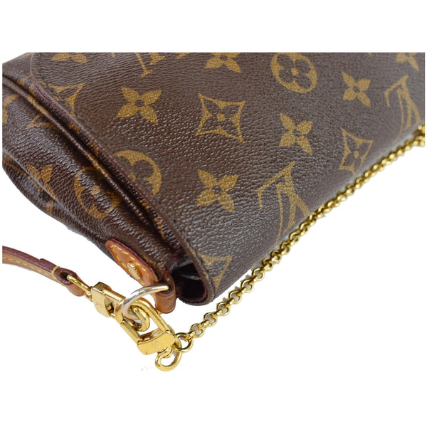 LOUIS VUITTON Favorite MM Monogram Canvas Crossbody Bag Brown