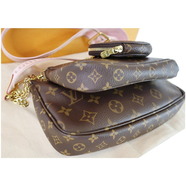 LOUIS VUITTON Multi Pochette Accessories Monogram Canvas Shoulder Bag Pink