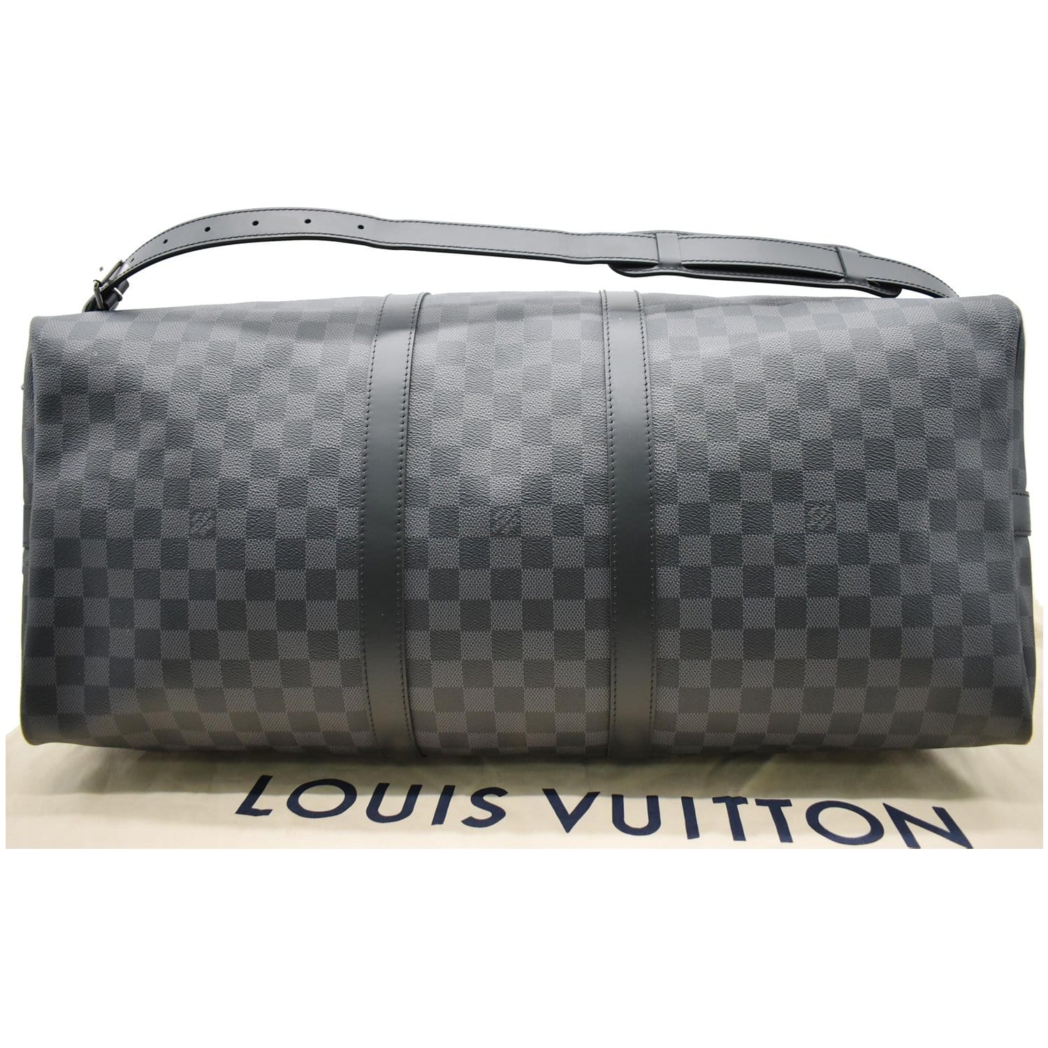 Louis Vuitton Keepall Bandouliere Damier Graphite 55 Black