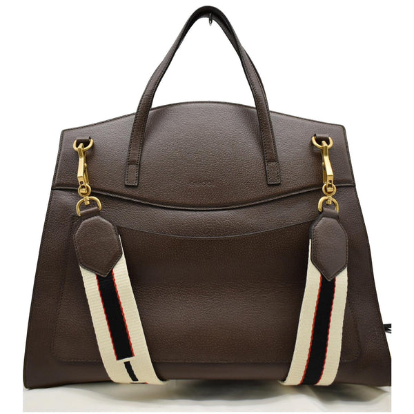 Gucci Butterfly Linea Totem Top Handle Shoulder Bag - backside view