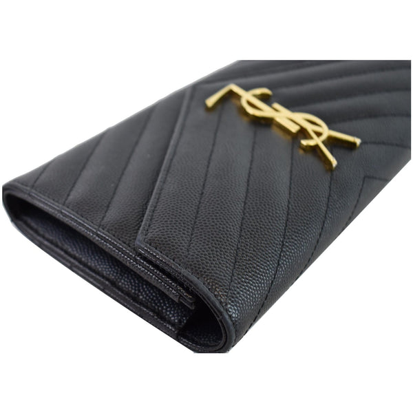 YVES SAINT LAURENT Large Grain De Poudre Wallet Black