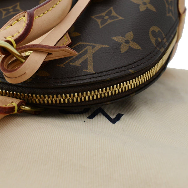 LOUIS VUITTON Alma BB Monogram Canvas Satchel Crossbody Bag Brown