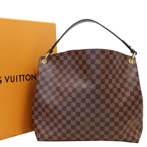 LOUIS VUITTON Graceful MM Damier Ebene Shoulder Bag Brown