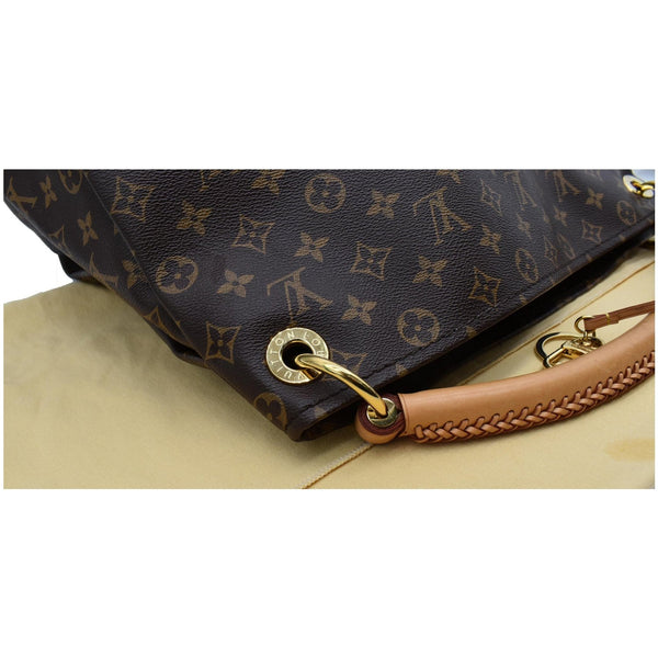 LOUIS VUITTON Artsy MM Monogram Canvas Shoulder Bag Brown