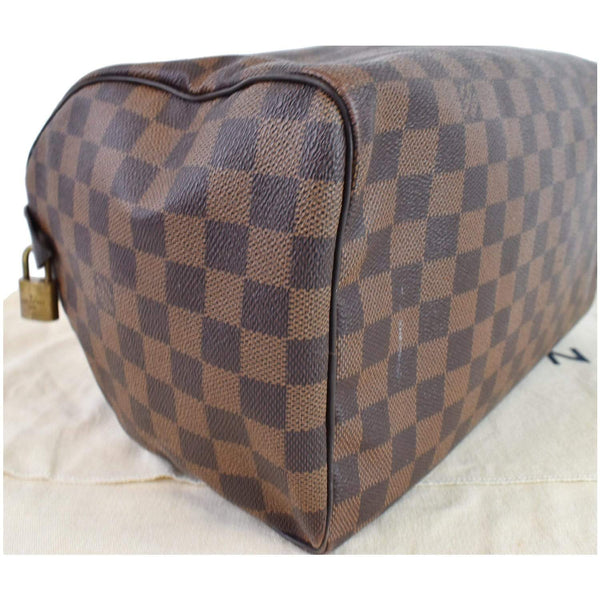 LOUIS VUITTON Speedy 30 Damier Ebene Satchel Bag Brown