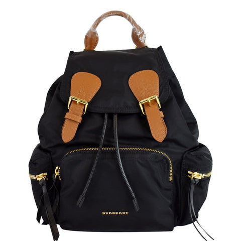 BURBERRY Medium Runway Rucksack Nylon Backpack Black