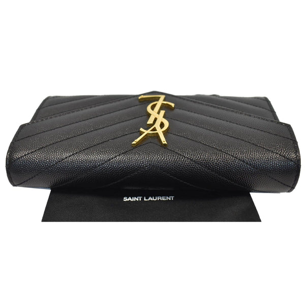 Yves Saint Laurent Large Wallet Black with YSL logo