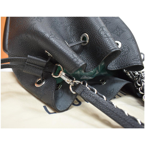 LOUIS VUITTON Bella Mahina Calf Leather Crossbody Bag Black
