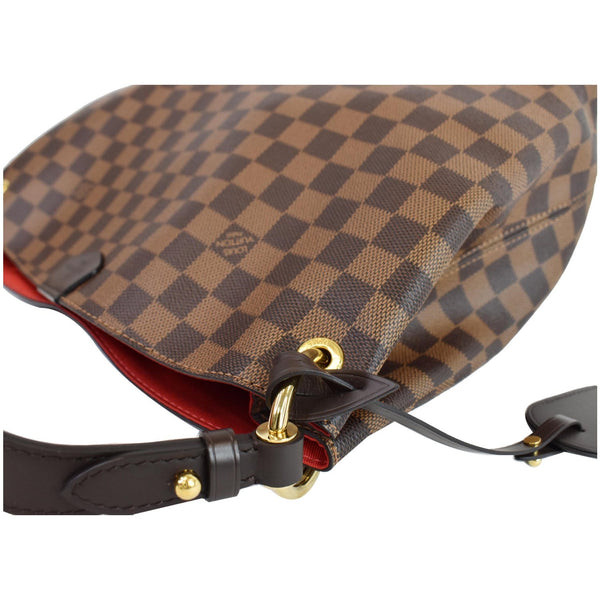 Louis Vuitton Graceful PM Damier Ebene Shoulder Bag - corner focused view