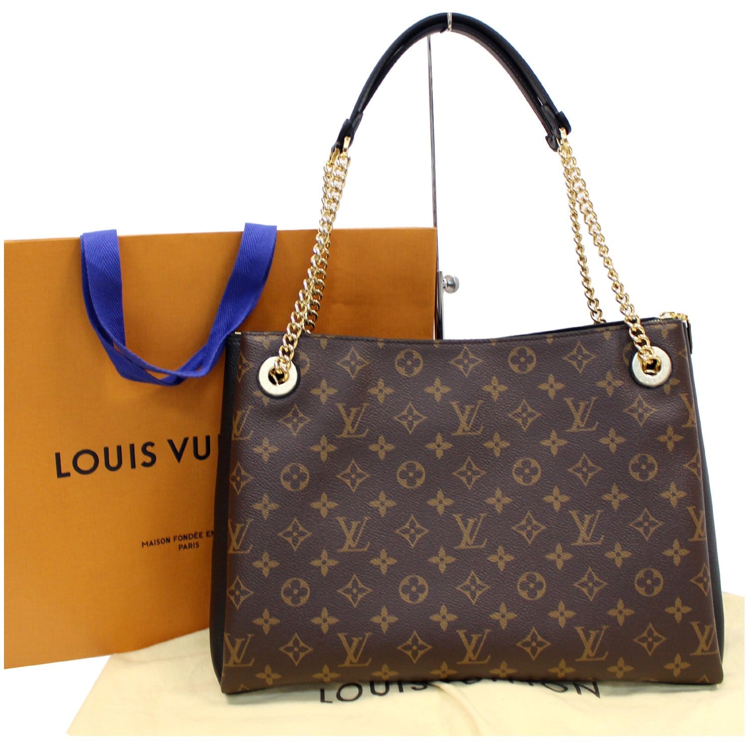 Louis Vuitton Surene MM Monogram Canvas Bag Black