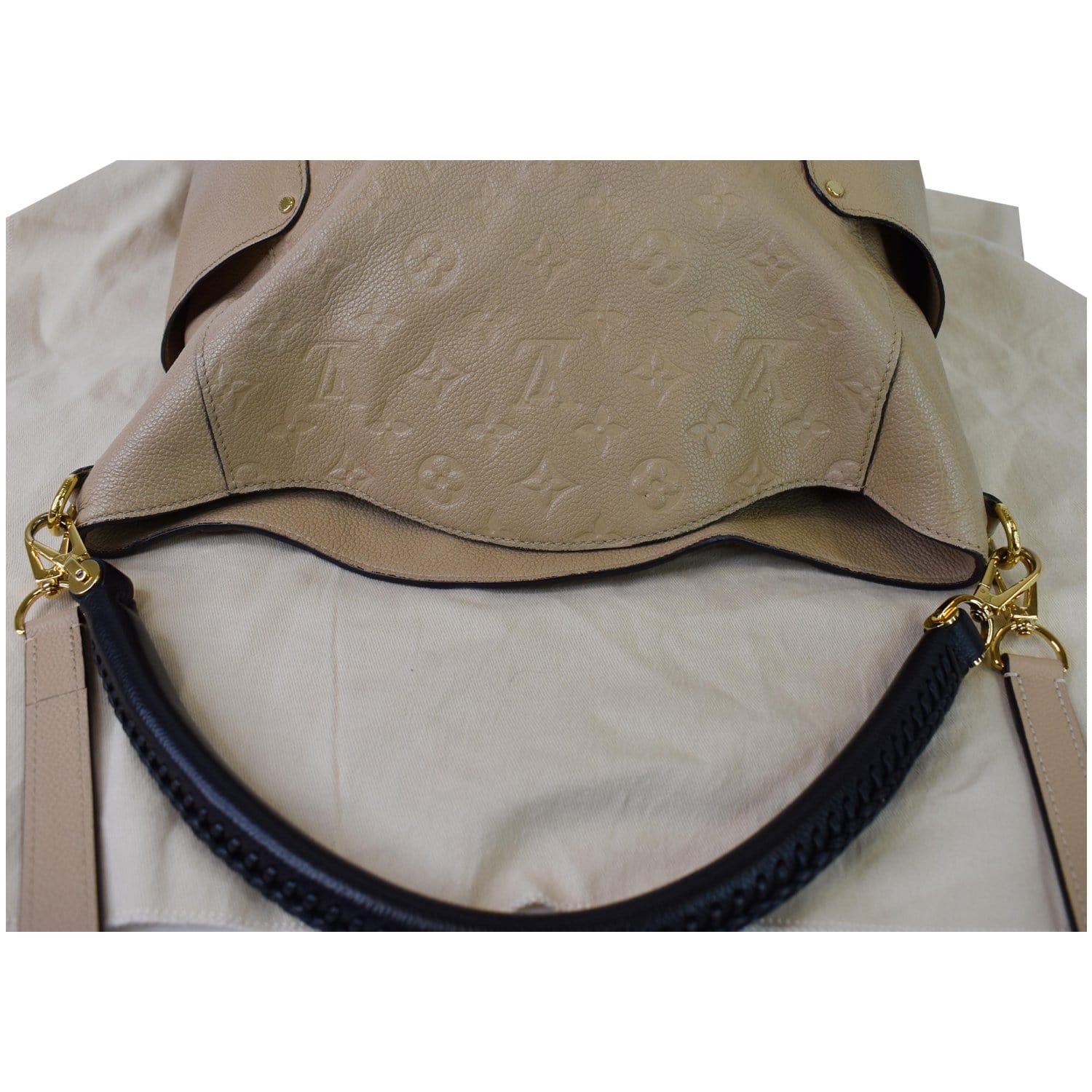 LOUIS VUITTON Monogram Empreinte Leather Bagatelle Tote Shoulder Hobo Bag