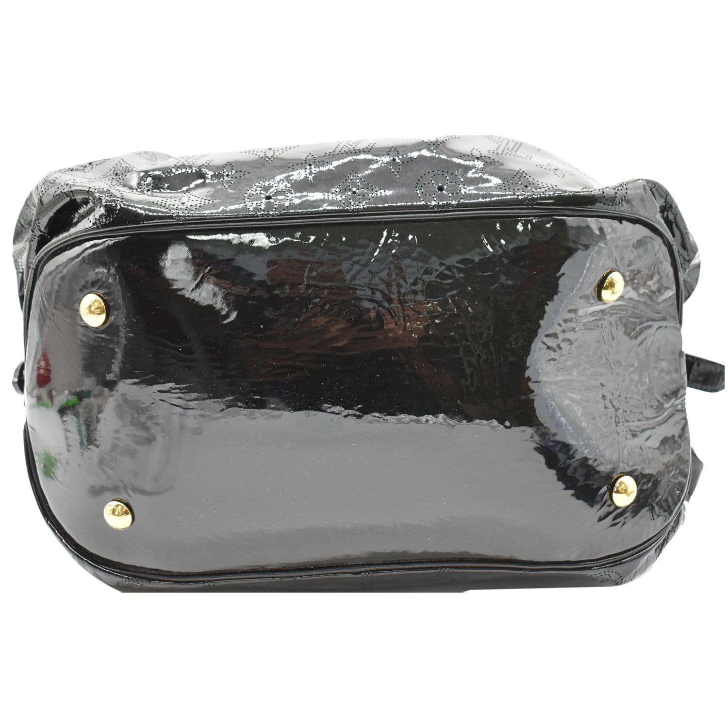 BLACK LOUIS VUITTON XL MAHINA BAG PURSE Handbag EXC. CONDITION