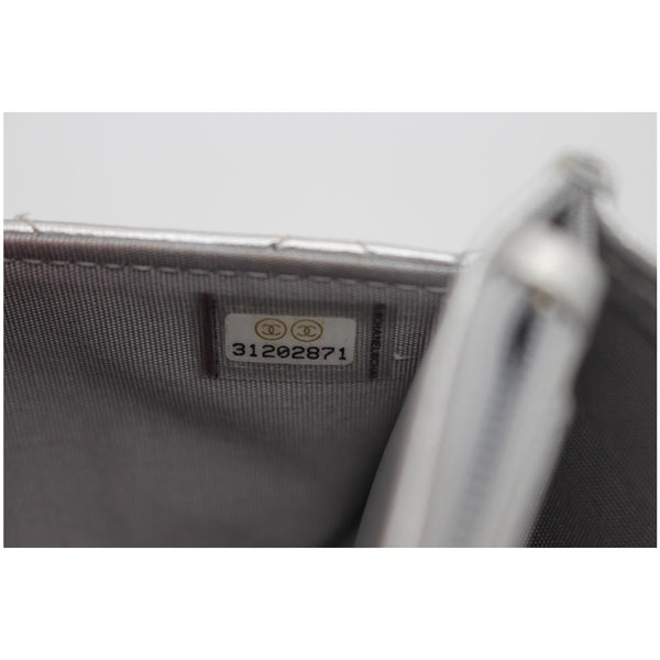 CHANEL Trendy CC Quilted Leather Wallet on Chain Crossbody Bag Silver