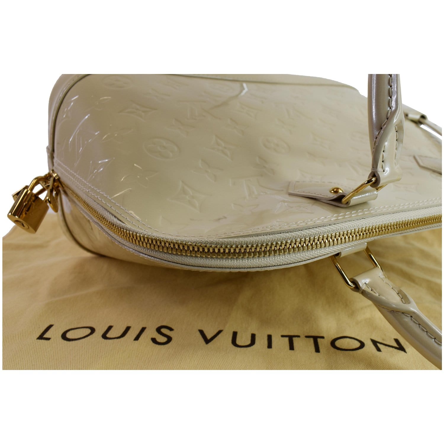 Louis Vuitton Alma PM Monogram Vernis Leather Satchel Bag