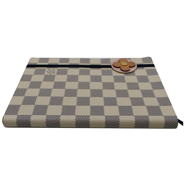 LOUIS VUITTON Damier Azur Flower Gustave Notebook White