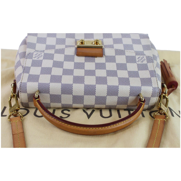 Louis Vuitton Croisette Damier Azur Shoulder Bag top front look