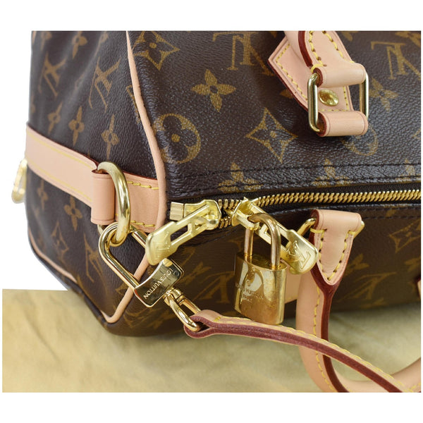 LOUIS VUITTON Speedy 25 Bandouliere Monogram Canvas Shoulder Bag Brown