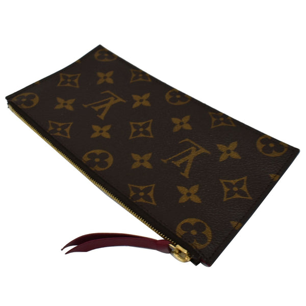 LOUIS VUITTON Felicie Zippered Monogram Canvas Insert Pouch Brown