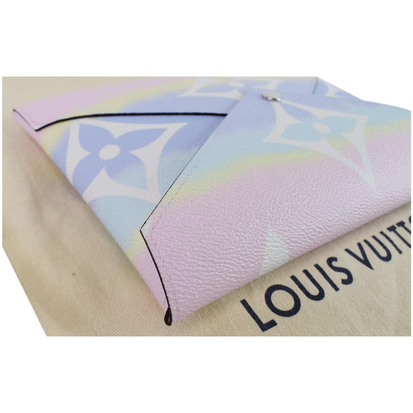 LOUIS VUITTON Kirigami Pochette Large Monogram Escale Clutch Pastel