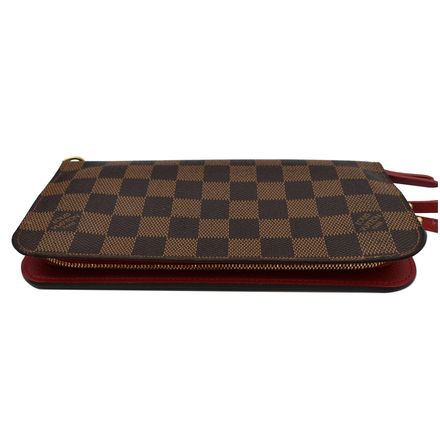 Louis Vuitton Long Wallet Portefeuille Insolite Brown Red Damier Ebene Trunk  And Lock N63180 CA2173 LOUIS VUITTON Print