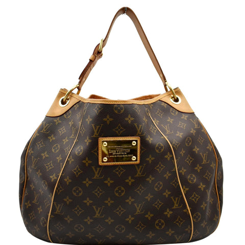 LOUIS VUITTON Galliera GM Monogram Canvas Shoulder Tote Bag Brown