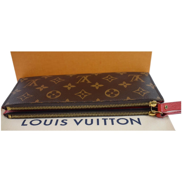 Louis Vuitton Adele Monogram Canvas Wallet Brown - opened zip view