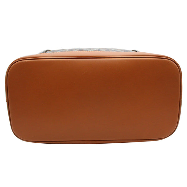 GOYARD Alpin MM Goyardine Canvas Leather Backpack Bag Tan