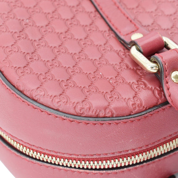 Gucci Microguccissima Small Leather Crossbody Bag Navy Red