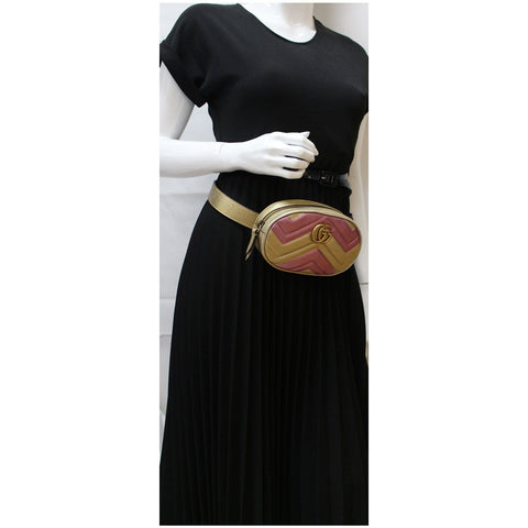 Gucci Marmont Matelasse Leather Belt Bag - waist belt