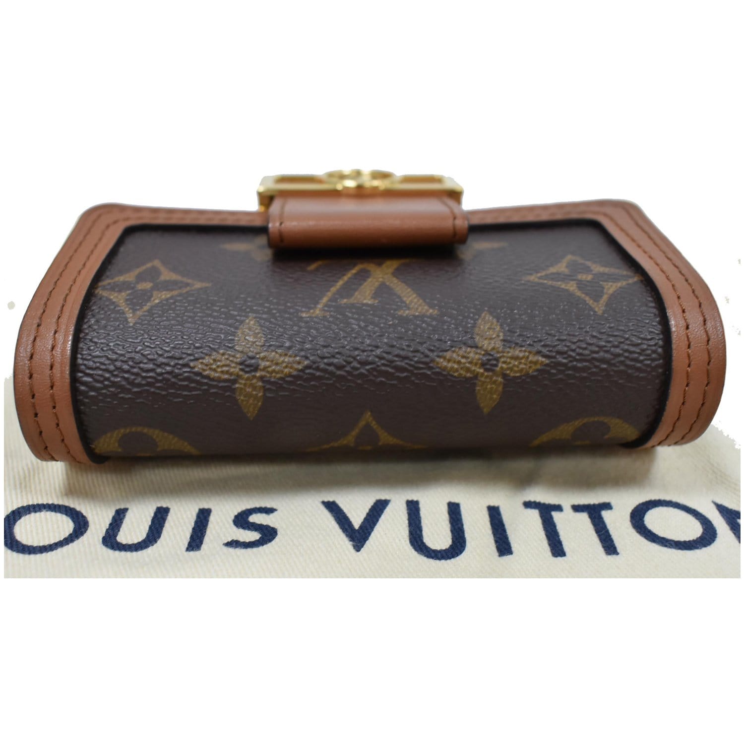 Authentic Louis Vuitton Classic Monogram and Monogram Reverse Canvas  Dauphine Chain Wallet