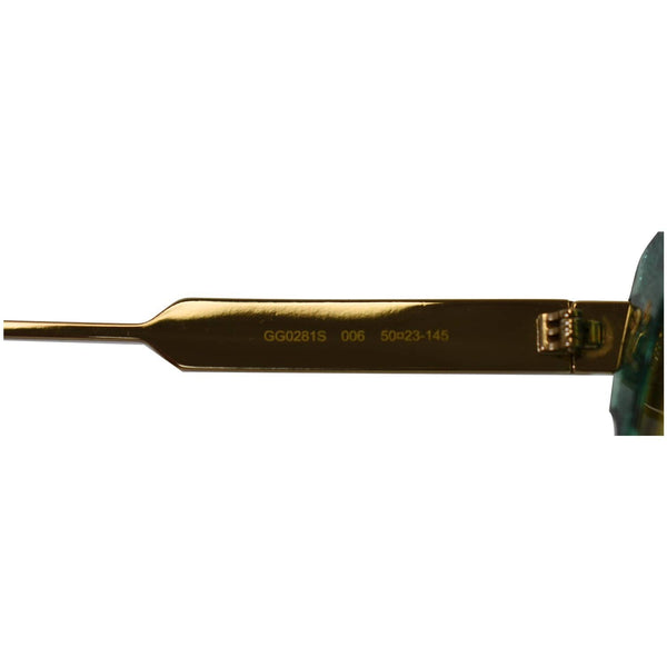 GUCCI Square Glitter Green Sunglasses GG0281S - Final Sale