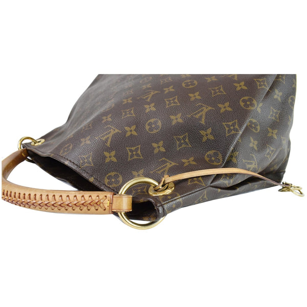 Louis Vuitton Artsy MM Monogram Canvas Tote Handbag Bag - upper corner