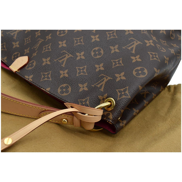 LOUIS VUITTON Graceful MM Monogram Canvas Shoulder Bag Brown