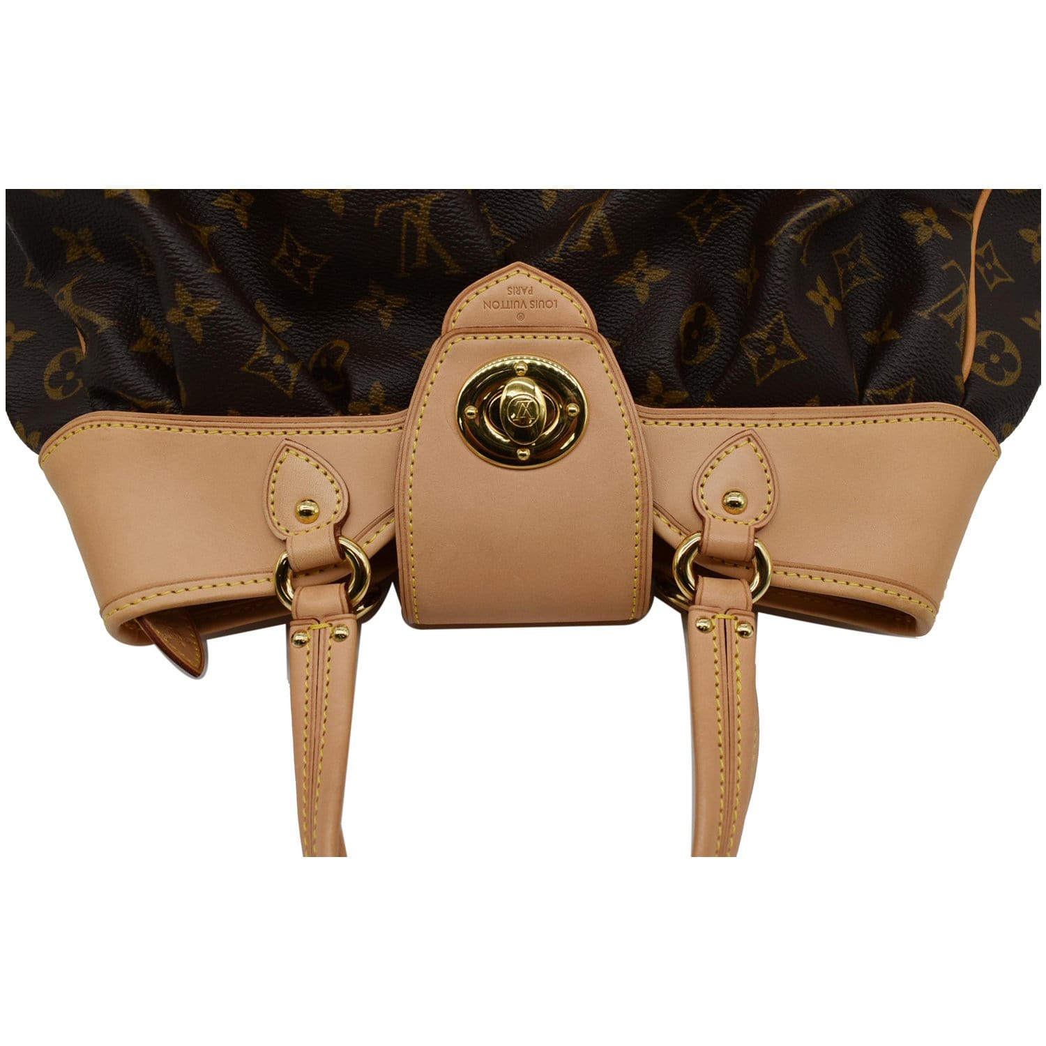 Louis Vuitton Handbag BOETIE PM Monogram Brown Canvas Hobo Tote Bag A702  Auth