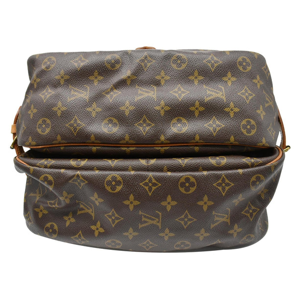 Louis Vuitton Saumur 35 Monogram Canvas Shoulder Bag bottom view