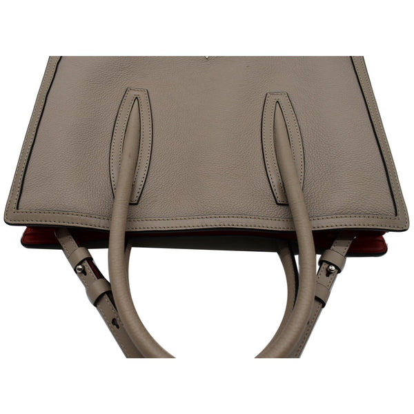 CHRISTIAN LOUBOUTIN Paloma S Medium Leather Tote Bag Gray