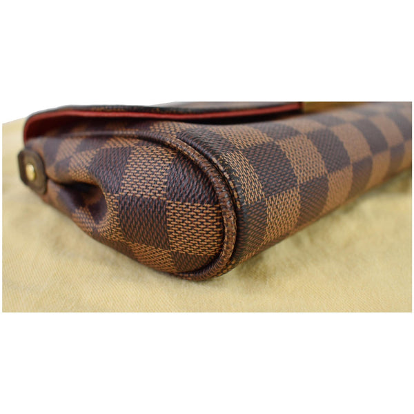 LOUIS VUITTON Favorite MM Damier Ebene Crossbody Bag Brown
